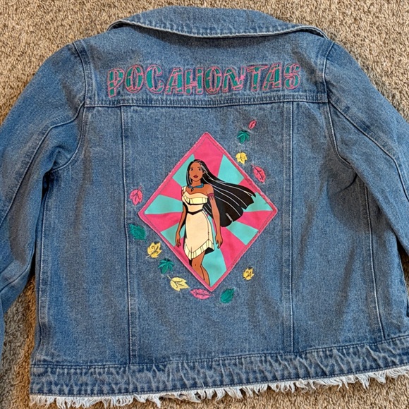 Disney Other - Disney Pocahontas Jean Jacket Girls Size 11/12